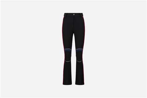 DiorAlps Flared Ski Pants Black Technical Fabric 